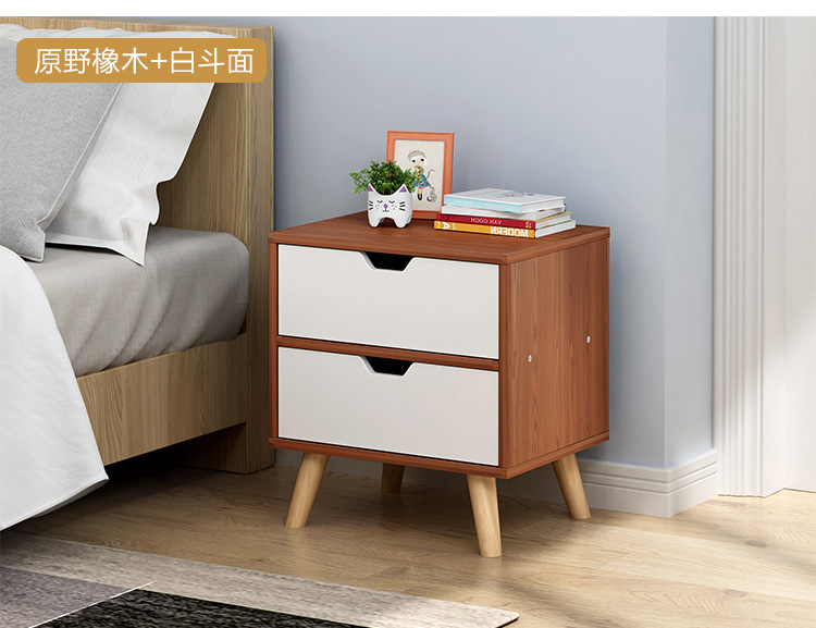 简约现代床头柜置物架简易卧室小柜子储物柜小型床边收纳小柜子