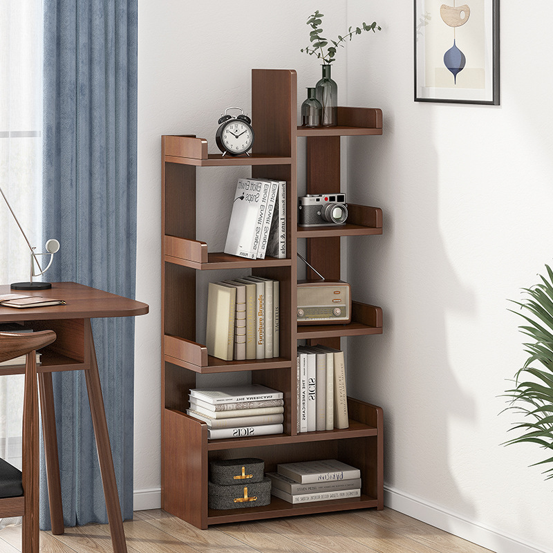 书架置物架落地简易家用多层学生书柜现代简约卧室客厅书架省空间