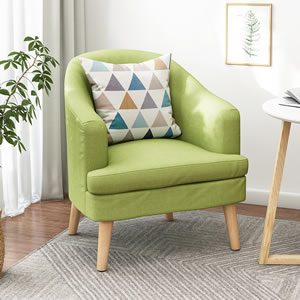 北欧现代简约单人沙发椅卧室小户型阳台懒人沙发可拆洗客厅休闲椅