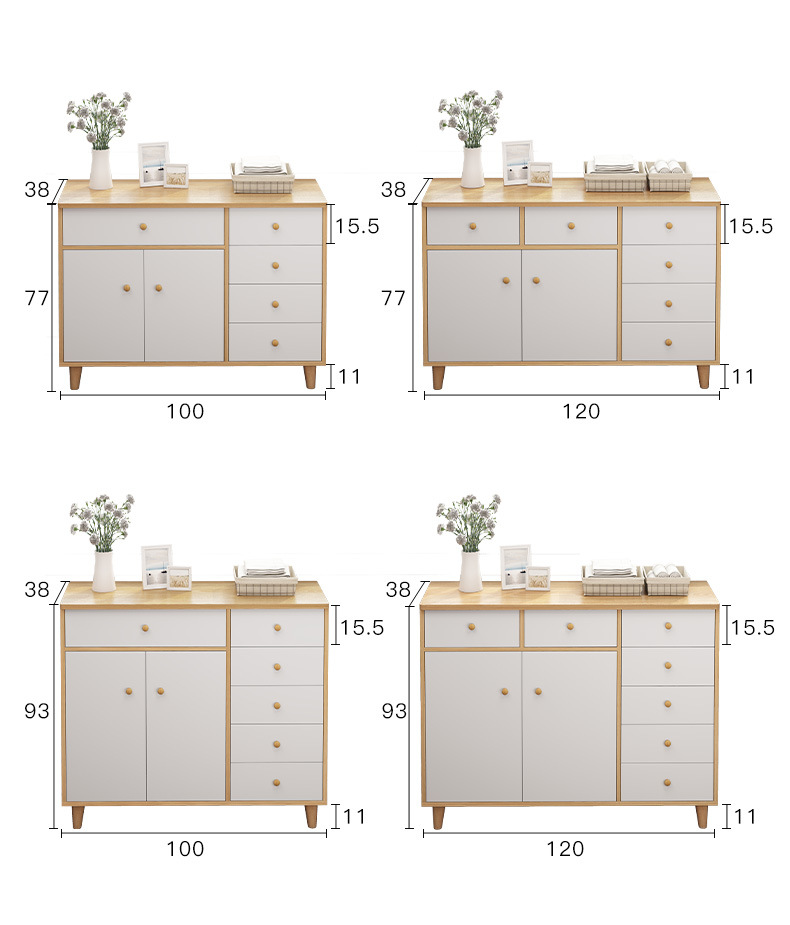 北欧多功能电视机柜现代简约小户型墙柜卧室经济型简易柜子套装