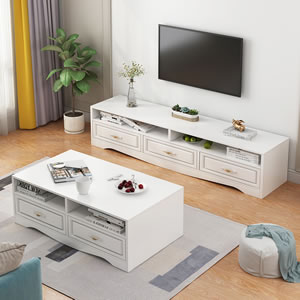 北欧电视柜茶几组合套装现代简约小户型地柜客厅卧室简易电视机柜