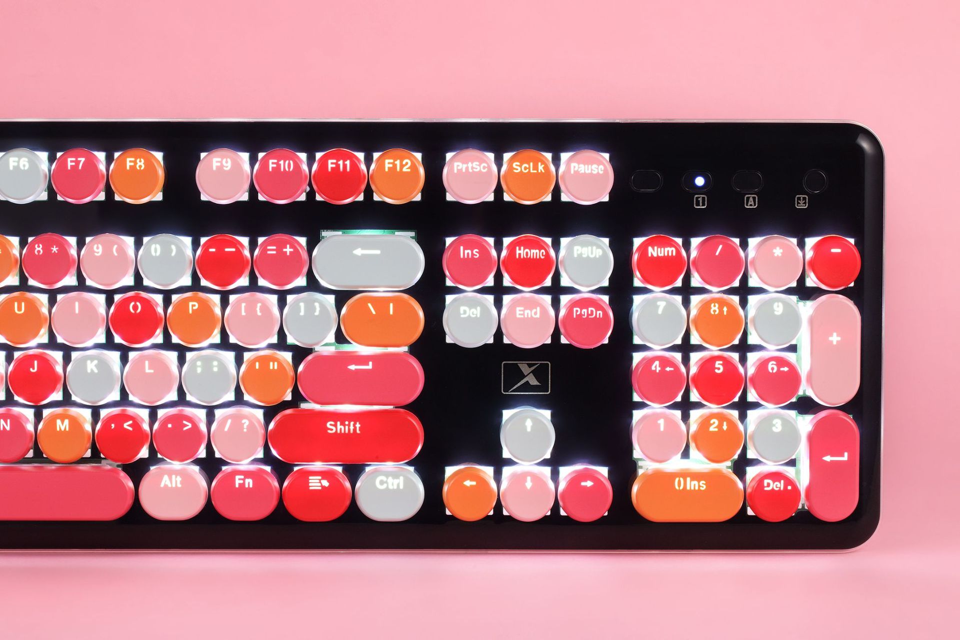 新盟913充电无线机械键盘鼠标套装口红游戏网红可爱键鼠套装跨境