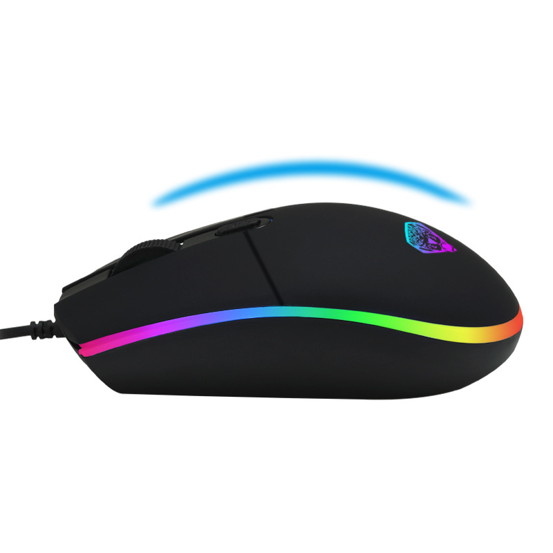 帝王豹G102台式电脑笔记本RGB电竞lol发光鼠标USB跑马灯游戏鼠标