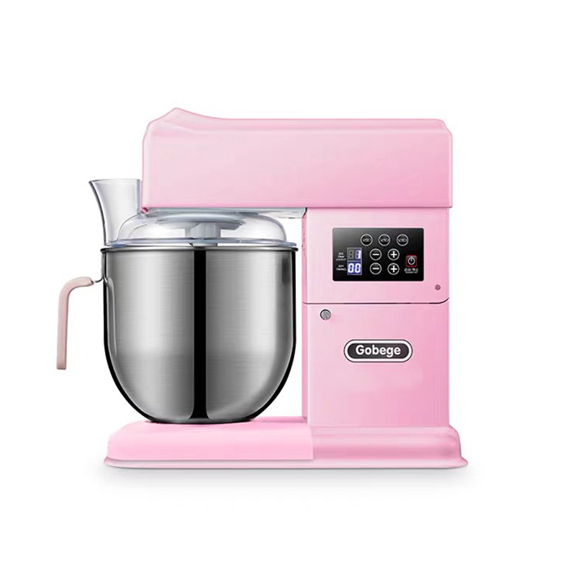 UKOEO家宝德HBD-810厨师机家用和面机全自动揉面机鲜奶机打蛋机：粉色