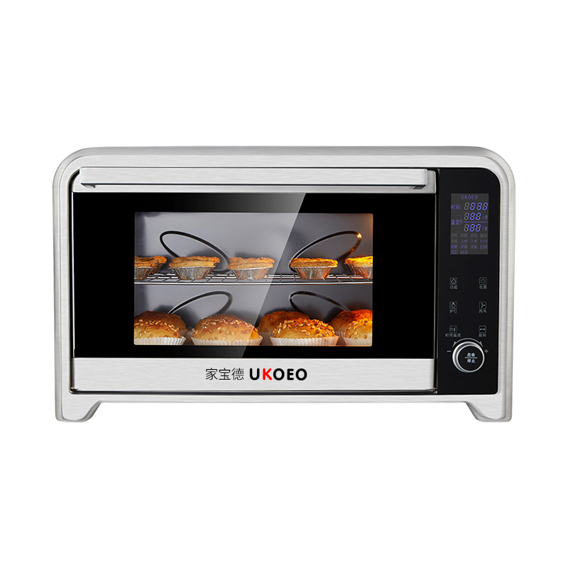 UKOEO家宝德E7002智能家用电烤箱大烤箱多功能全自动烘焙蛋糕75L：银色