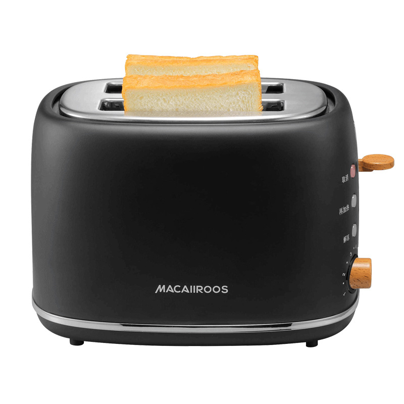 迈卡罗烤面包机家用多功能早餐机小型多士炉压加热全自动土吐司机
