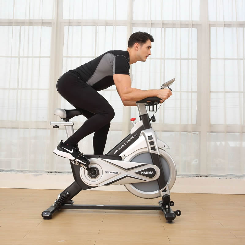 汗马动感单车超静音家用室内磁控健身车房器材减肥脚踏运动自行车