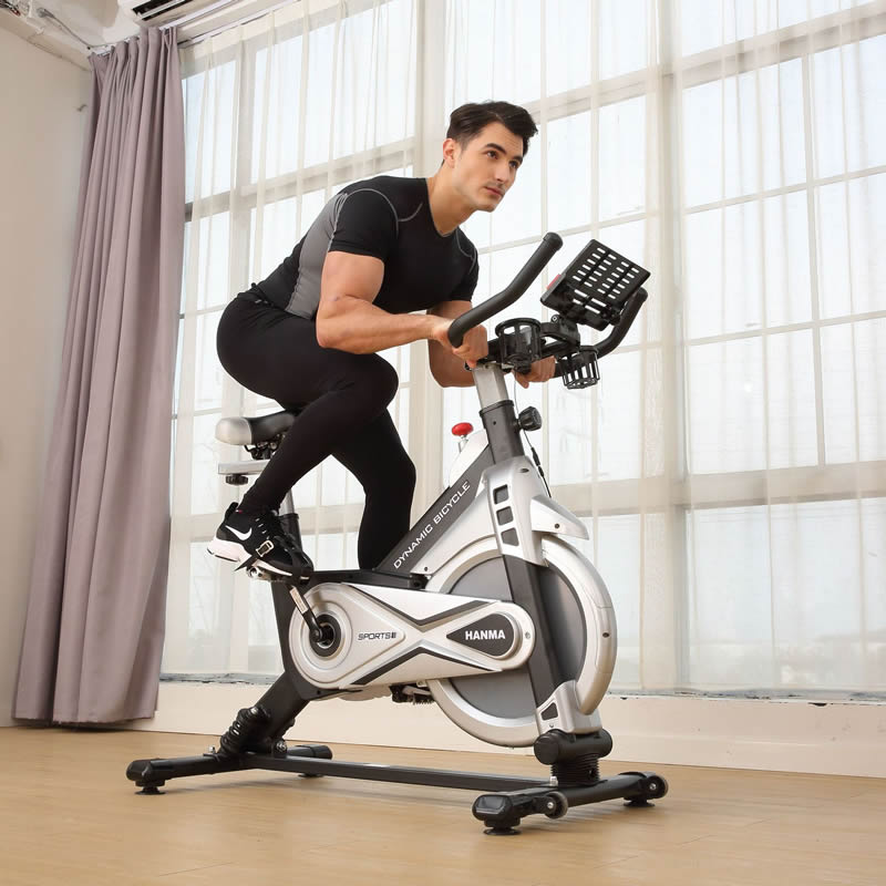汗马动感单车超静音家用室内磁控健身车房器材减肥脚踏运动自行车