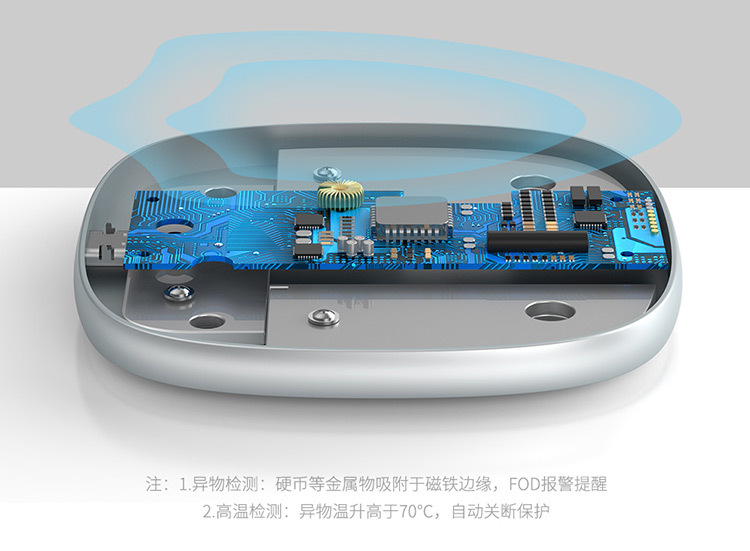 倍思 15W天鹅磁吸桌面支架无线充电器iPhone 12多功能手机支架