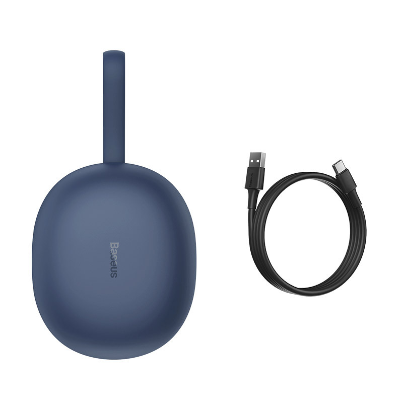 TWS W05真无线蓝牙耳机便携式防尘防水运动蓝牙耳机防丢挂绳：蓝色