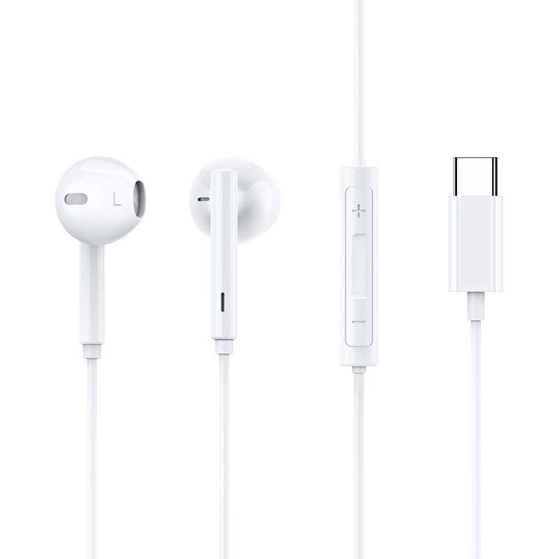 麦多多TYPE-C耳机入耳式Type-C数字芯片耳机适用苹果小米华为三星：白色