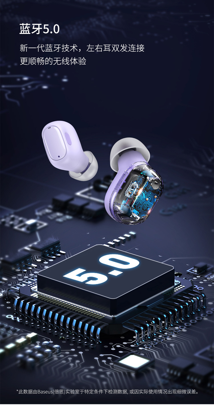 Encok TWS真无线蓝牙耳机运动耳机持久续航音乐耳机 WM01