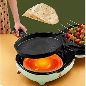 美的电饼铛家用煎烤机下盘可拆洗加厚深盘煎饼铛早餐机JK30P212