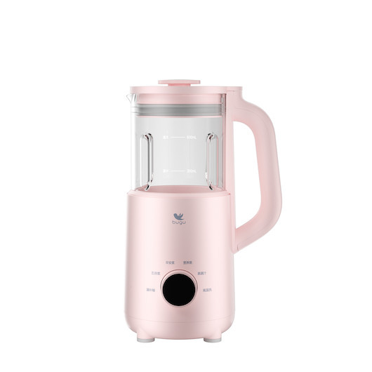 美的布谷家用破壁机大容量果汁机料理机全自动节能小型加热搅拌机：粉色