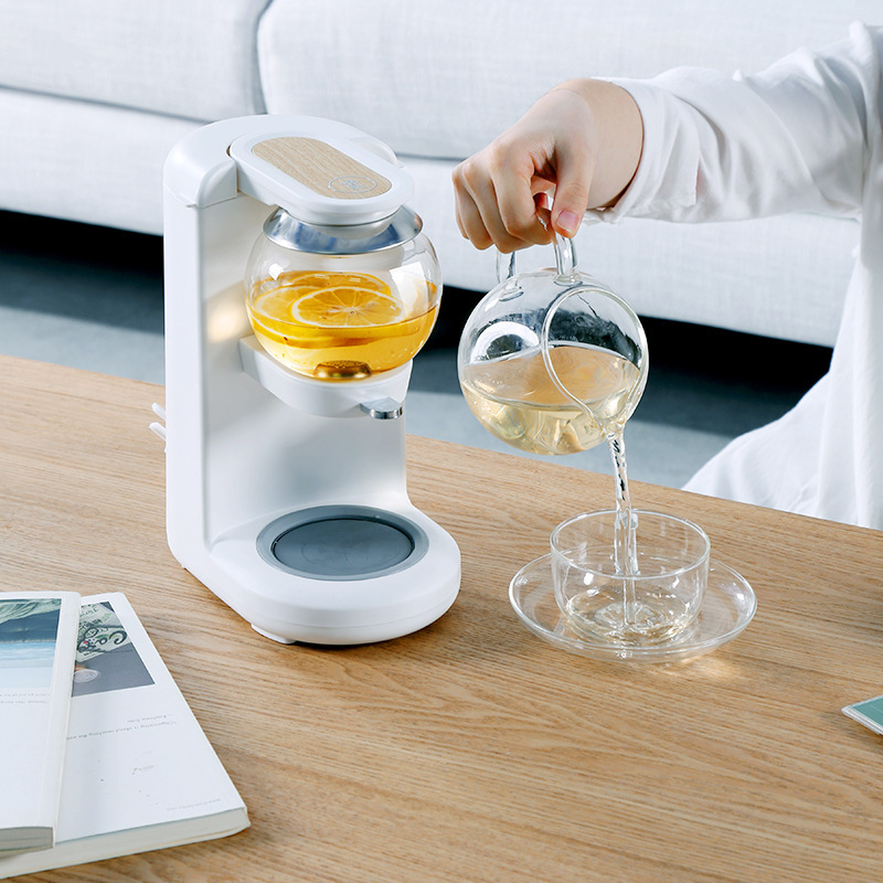 鸣盏煮茶器养生沙漏壶mini办公室小型家用多功能泡花煮茶壶茶饮机