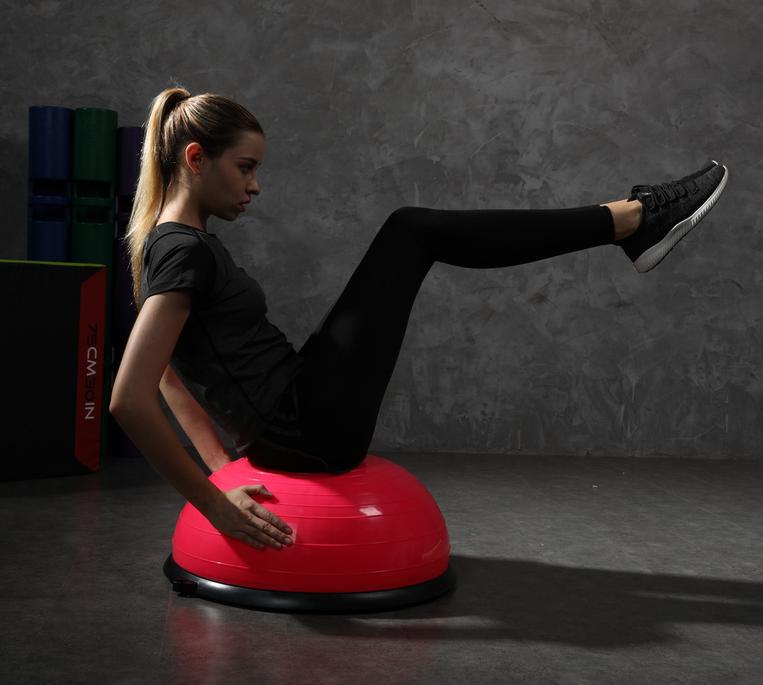 波速球健身球瑜伽球平衡球瑜伽半球bosuball运动健身瑜伽辅助用品