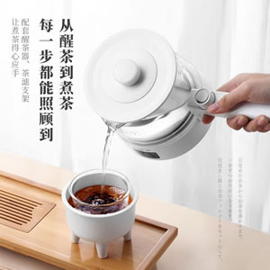 生活元素煮茶器mini养生壶家用玻璃多功能全自动花茶办公室小型