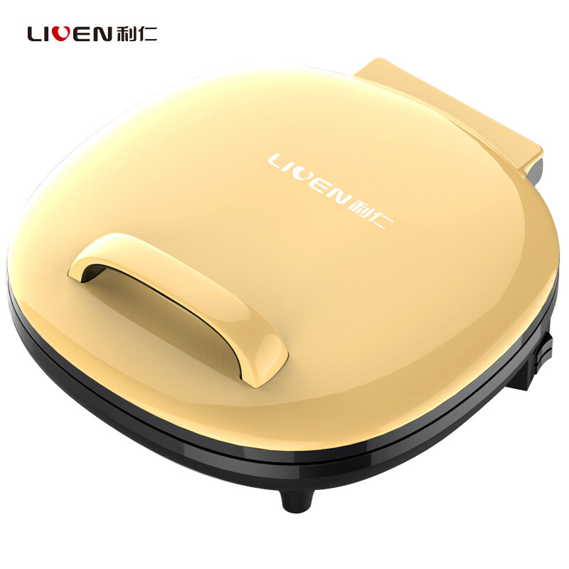 利仁LR-J3403电饼铛多功能双面加热家用煎烤蛋糕机煎饼烙饼档正品：金色