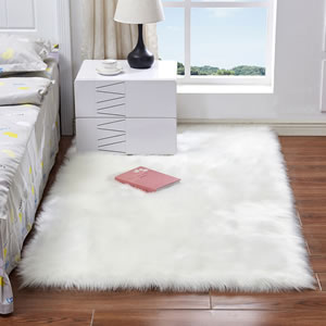 秋季沙发地毯床边地垫整张仿羊毛坐垫飘窗垫家用宝宝玩耍防寒毛毯