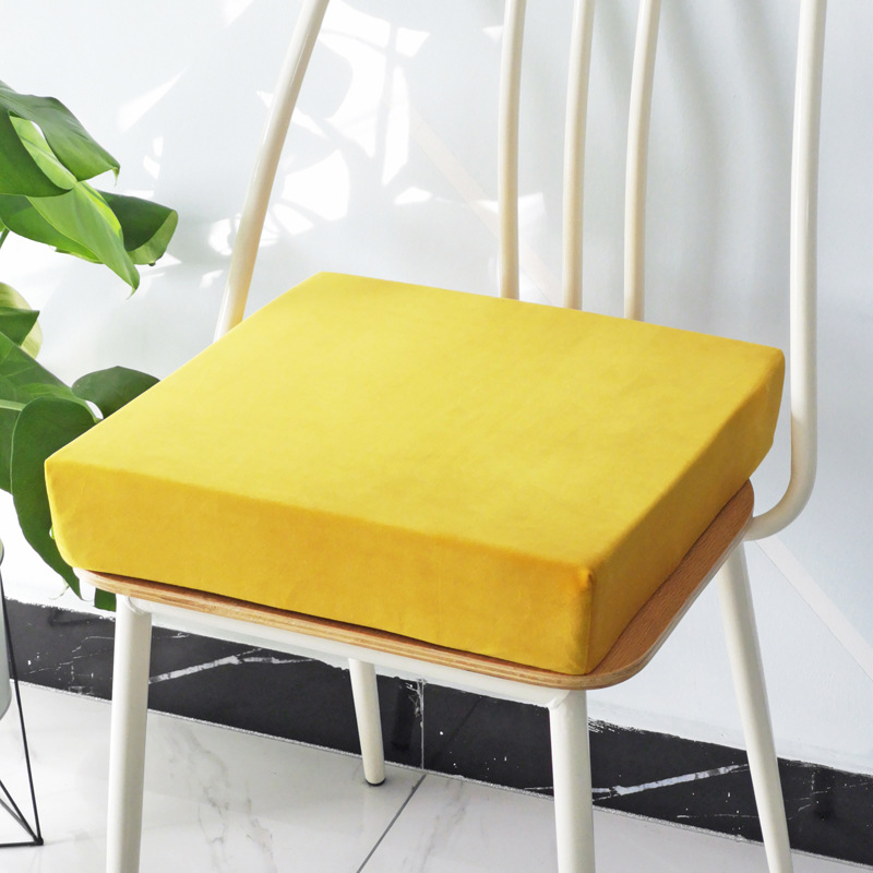 硬海绵坐垫荷兰绒实木沙发垫飘窗垫保暖舒适榻榻米坐垫：蟹黄
