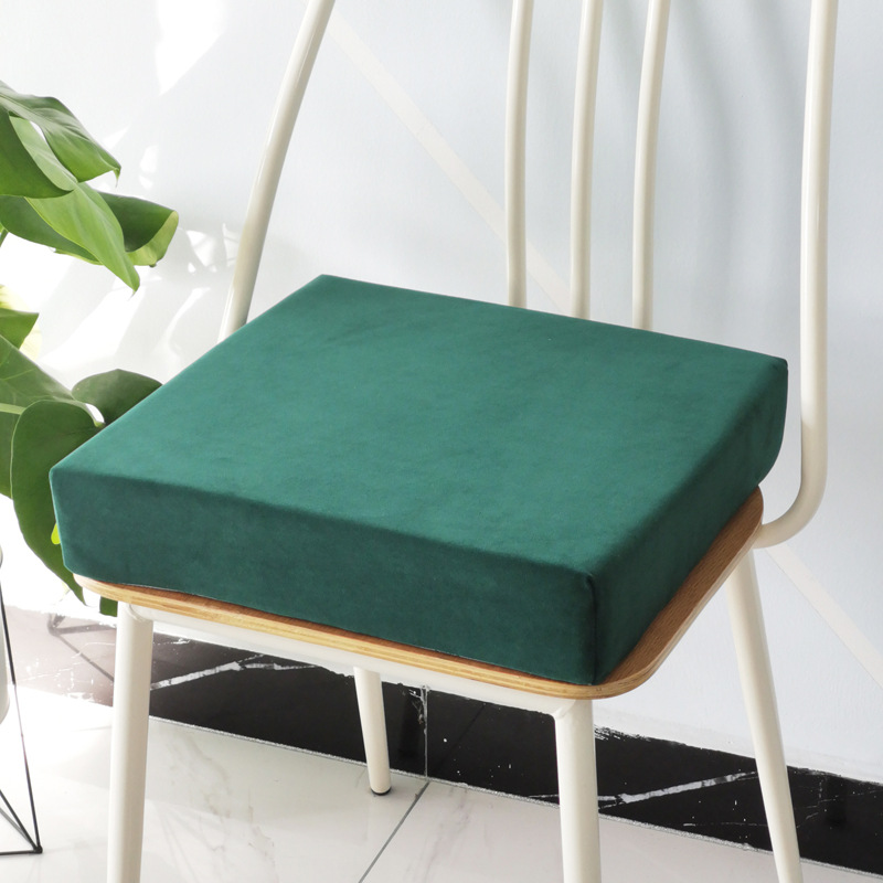 硬海绵坐垫荷兰绒实木沙发垫飘窗垫保暖舒适榻榻米坐垫：翡翠绿