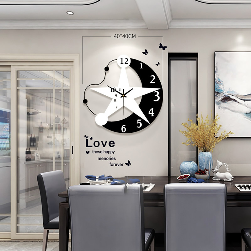 装饰钟表创意挂钟 客厅个性时尚艺术时钟 现代简约静音卧室石英钟