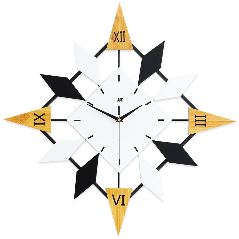 现代简约钟表家用时钟挂钟客厅个性创意时尚大气北欧艺术静音挂表