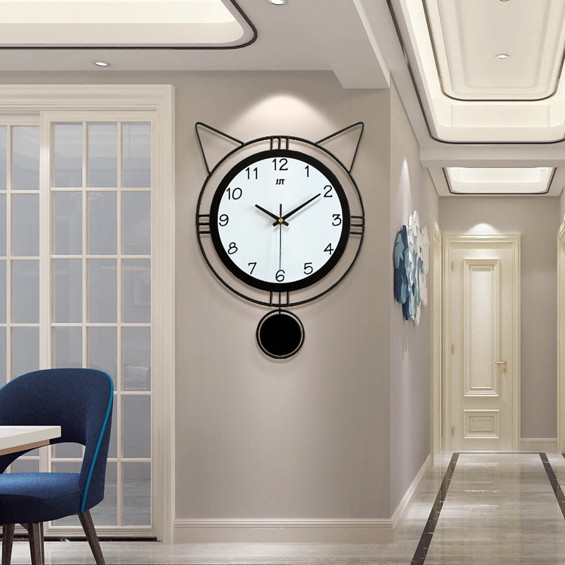 个性简约钟表客厅创意挂钟欧式现代时尚家居装饰石英钟电子静音钟