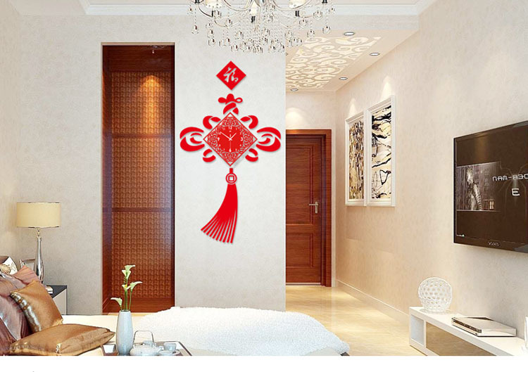 钟表挂钟客厅中式现代简约创意时尚中国风时钟静音石英钟