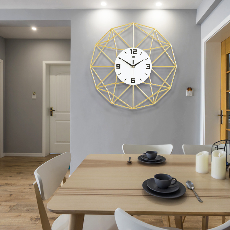 北欧式钟表挂钟客厅创意个性挂钟简约墙壁装饰钟表石英钟