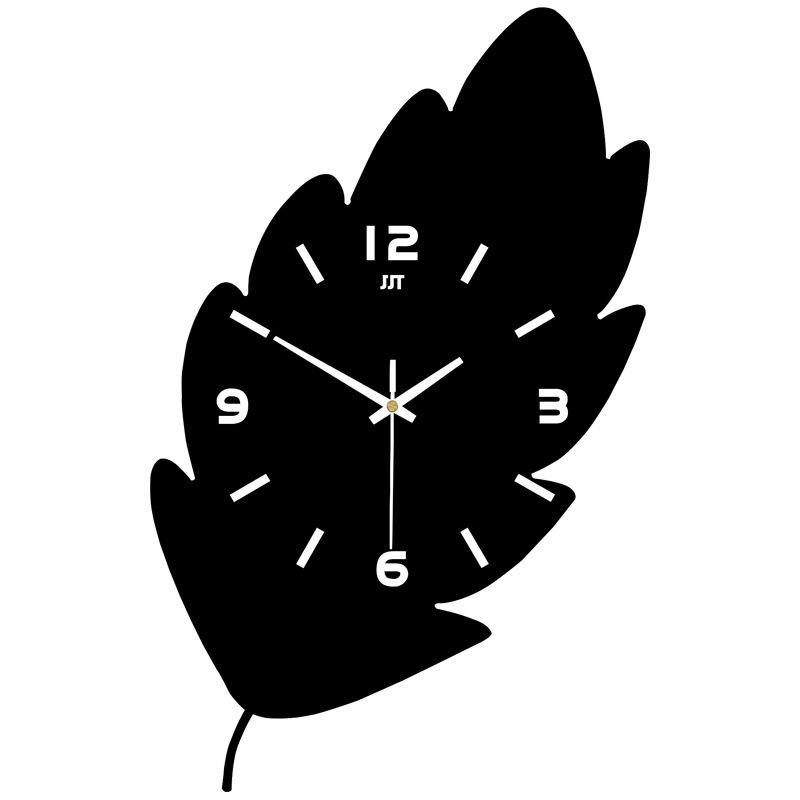 钟表挂钟客厅创意个性艺术田园时尚装饰时钟挂墙简约现代家用钟表：黑色