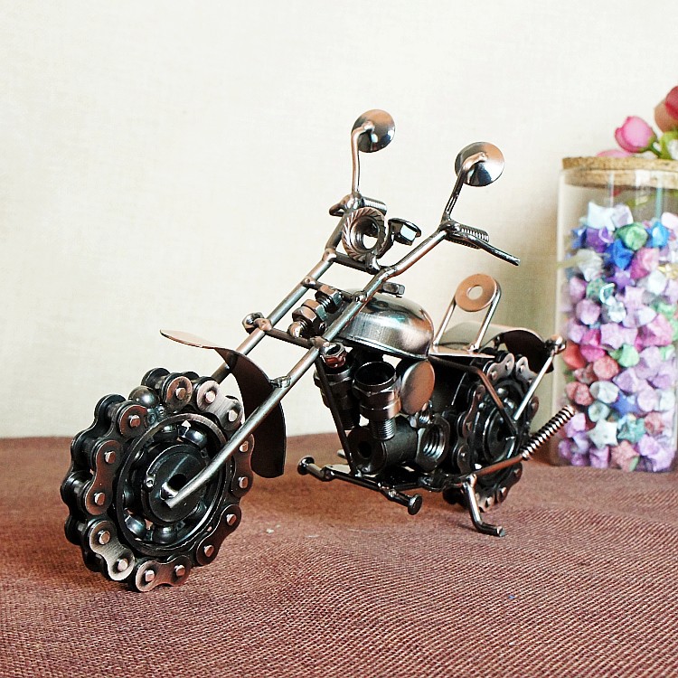 特价大号金属手工创意DIY铁艺摩托车模型 摆件工艺家居装饰品礼品