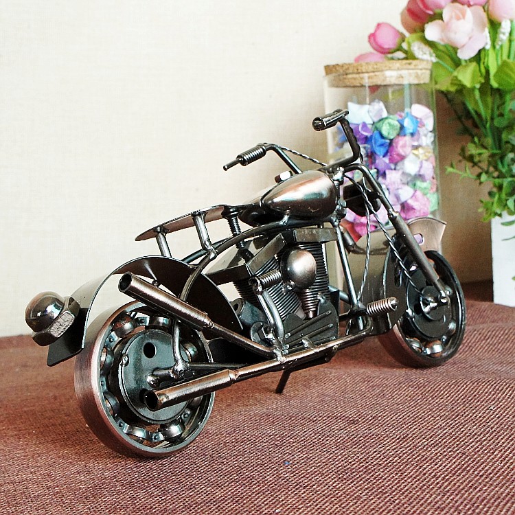 特价大号金属手工创意DIY铁艺摩托车模型 摆件工艺家居装饰品礼品：M190古铜色
