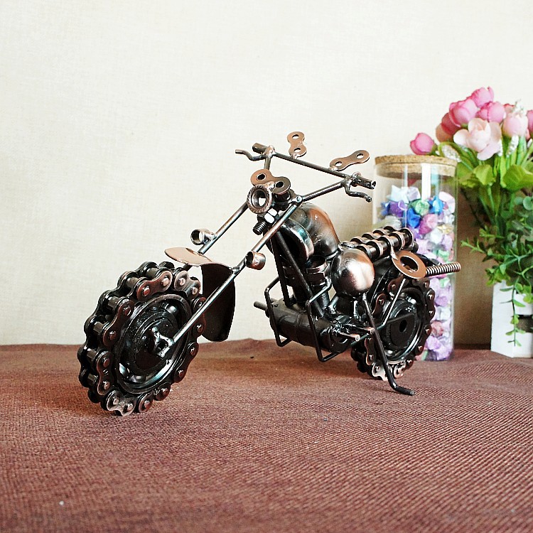 特价大号金属手工创意DIY铁艺摩托车模型 摆件工艺家居装饰品礼品：M150古铜色
