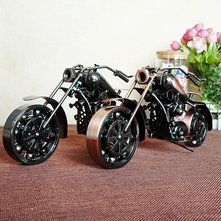 特价大号金属手工创意DIY铁艺摩托车模型 摆件工艺家居装饰品礼品