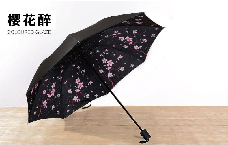 星空晴雨伞女两用男个性创意学生黑胶折叠太阳伞防晒防紫外线