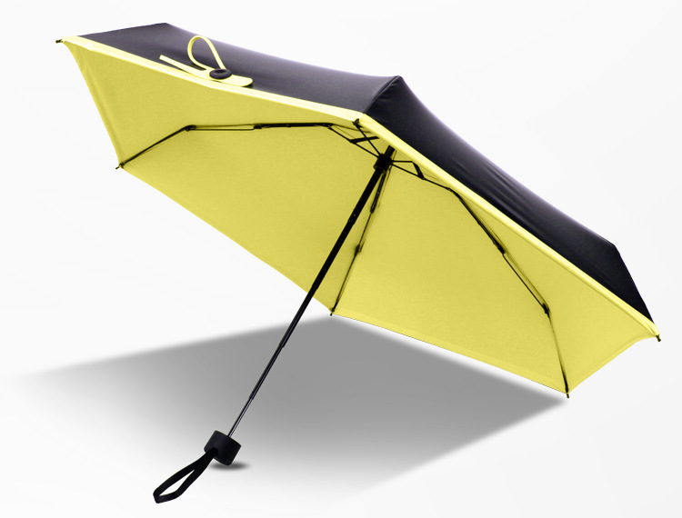 韩国创意伞定制太阳伞男女折叠黑胶晴雨伞两用防晒防紫外线遮阳伞