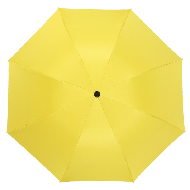 黑胶晴雨伞加厚三折伞 八骨防晒伞户外防风遮阳雨伞