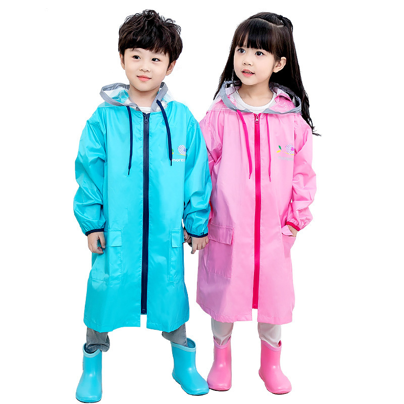 儿童小鸟雨衣男女童雨披带书包位雨衣小学生雨衣新款带反光条雨衣