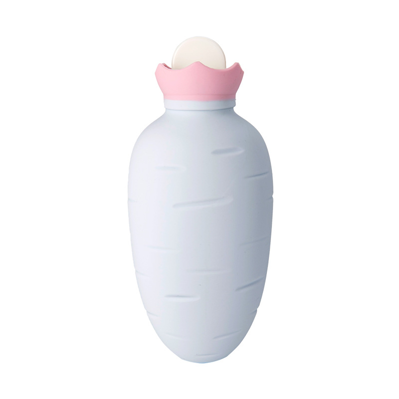 新款萝卜硅胶可爱注水热水袋 时尚创意便捷暖手宝 防爆学生暖水袋