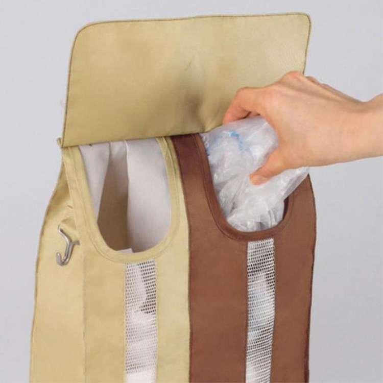 厨房防水杂物储物挂袋可悬挂袋双口抽取垃圾袋收纳袋