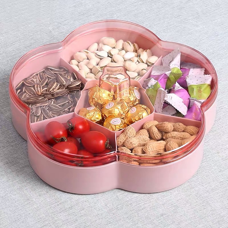 干果收纳盒客厅坚果盘糖果盒北欧干果盒带盖家用零食瓜子盘干果盘