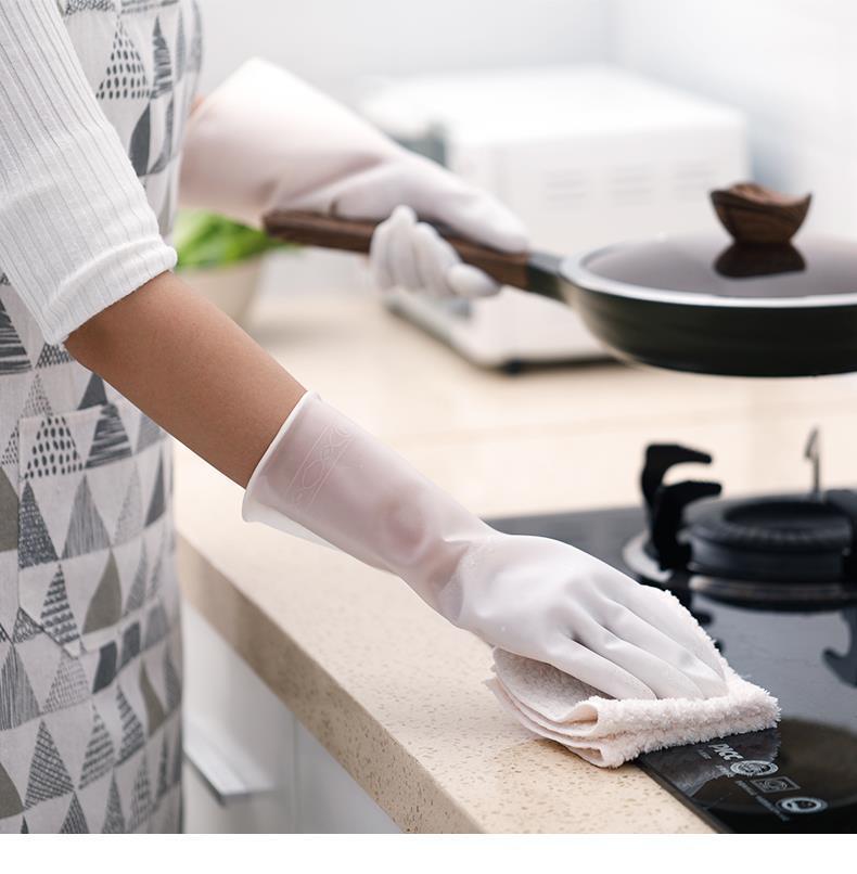 家用厨房洗碗刷碗家务洗衣服手套女橡胶pvc防水耐用型薄款