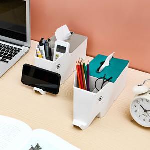 纸巾盒创意多功能大象手机支架收纳家用客厅收纳盒抽纸盒