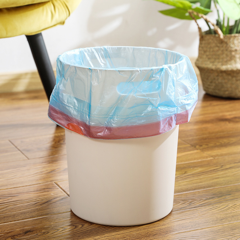 抽绳式垃圾袋家用加厚手提式自动收口厨房一次性塑料袋